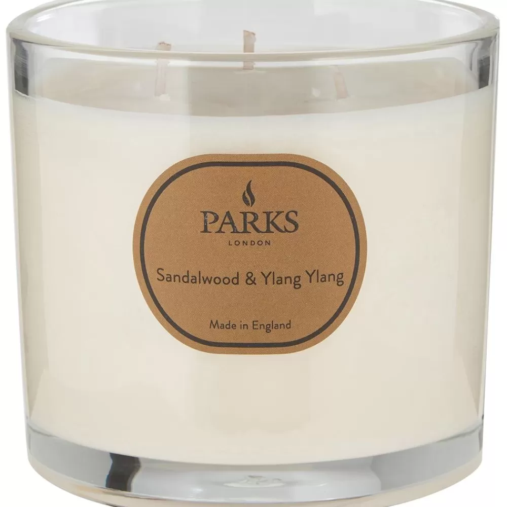 Parks London 3-Lonts Geurkaars Aromatherapy (Sandelhout & Ylang Ylang)- Geurkaarsen