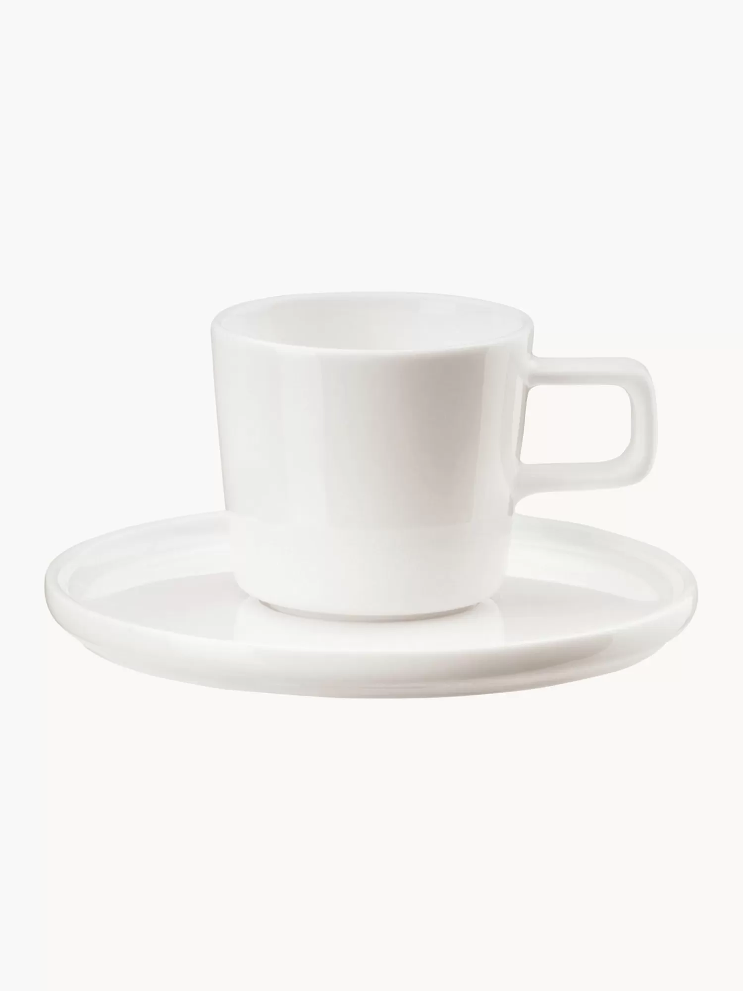 Asa Selection Servies Collecties>Beenderporselein Mokken Oco Met Schoteltjes, 6 Stuks