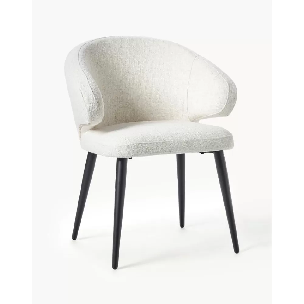 * Boucle Armstoel Celia- Eetkamerstoelen