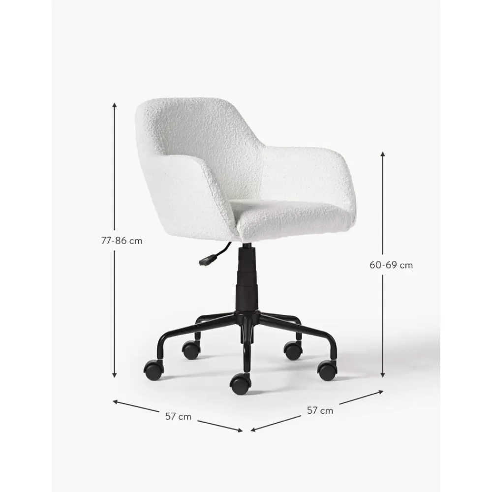 * Boucle Bureaustoel Lucie- Bureaustoelen