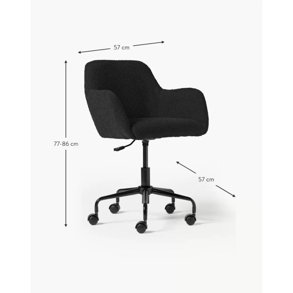 * Boucle Bureaustoel Lucie- Bureaustoelen