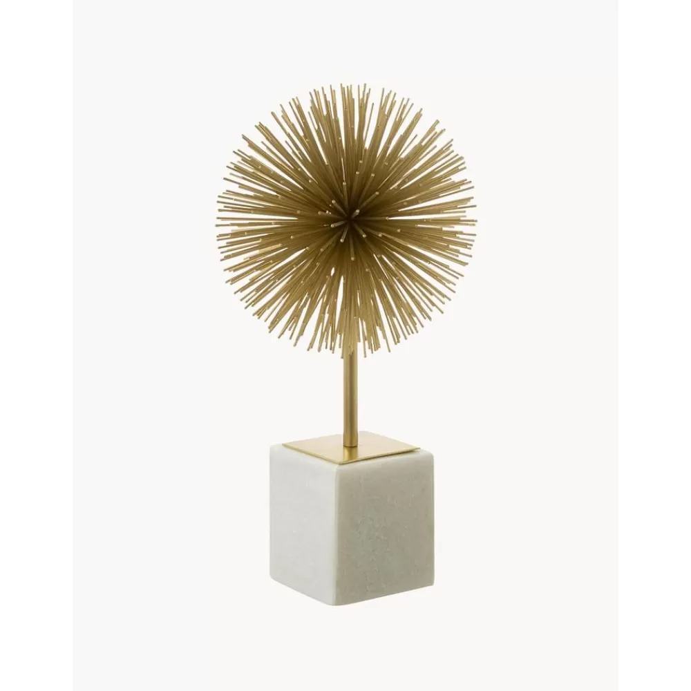 * Decoratief Object Marball Met Marmeren Voet- Decoratieve Objecten