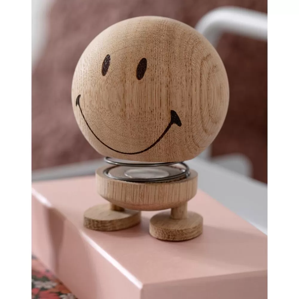 Hoptimist Decoratief Object Smiley Van Eikenhout- Decoratieve Objecten