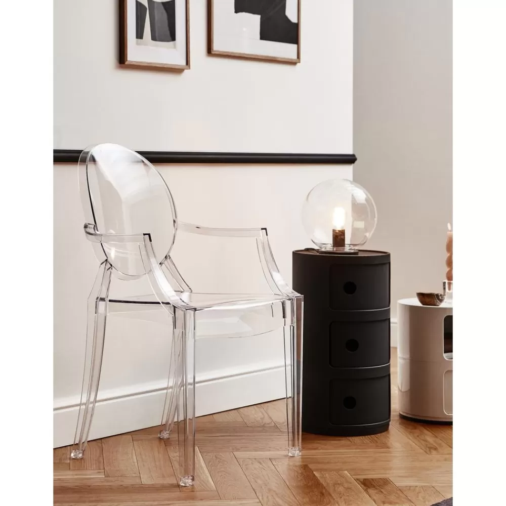 Kartell Design Armstoel Louis Ghost- Eetkamerstoelen