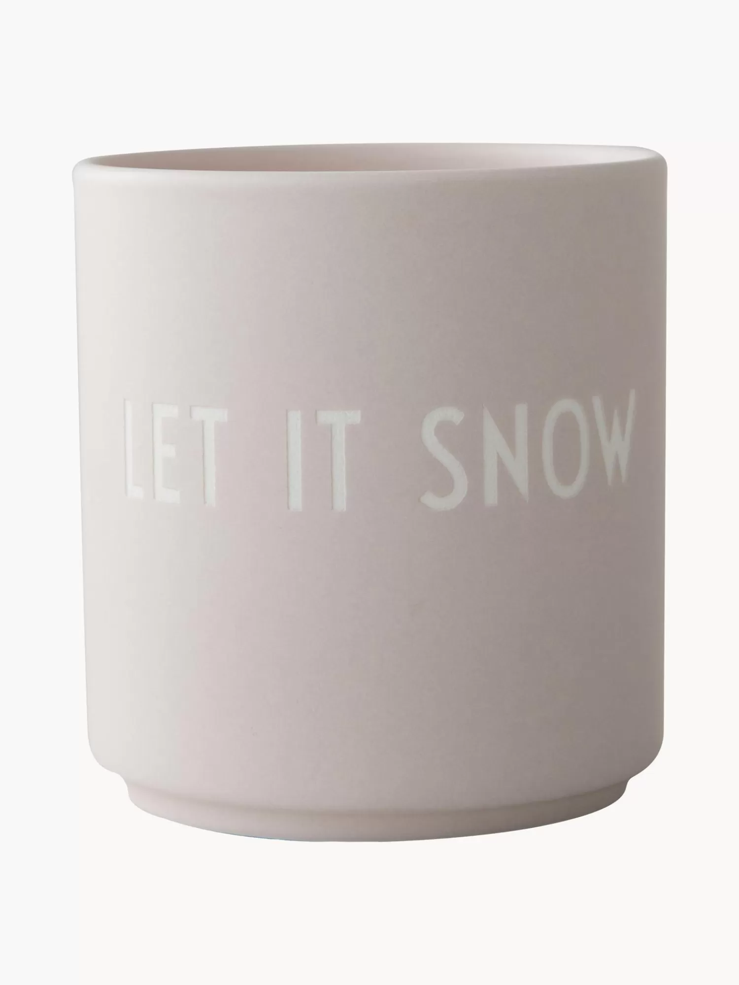 Design Letters Kopjes & Mokken>Design Beker Favourite Let It Snow Met Opschrift