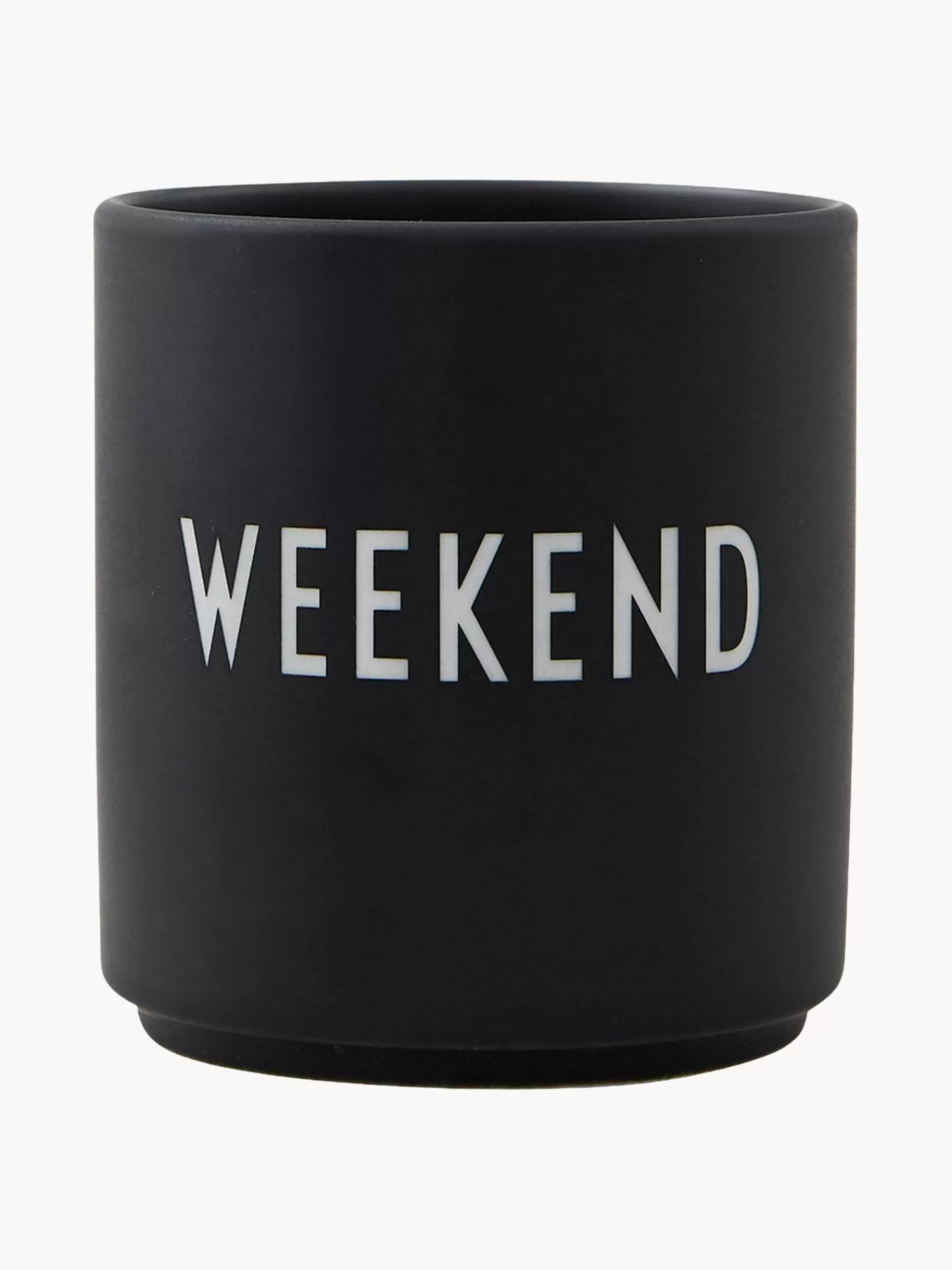 Design Letters Servies Collecties>Design Beker Favourite Weekend Met Opschrift