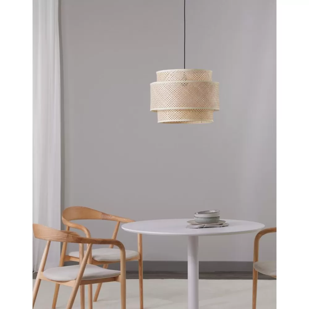 * Design Hanglamp Finja Van Bamboehout- Hanglampen