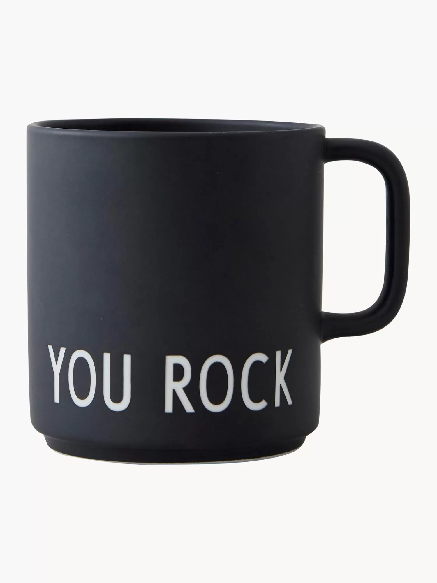 Design Letters Servies Collecties>Design Koffiemok Favourite You Rock Met Opschrift