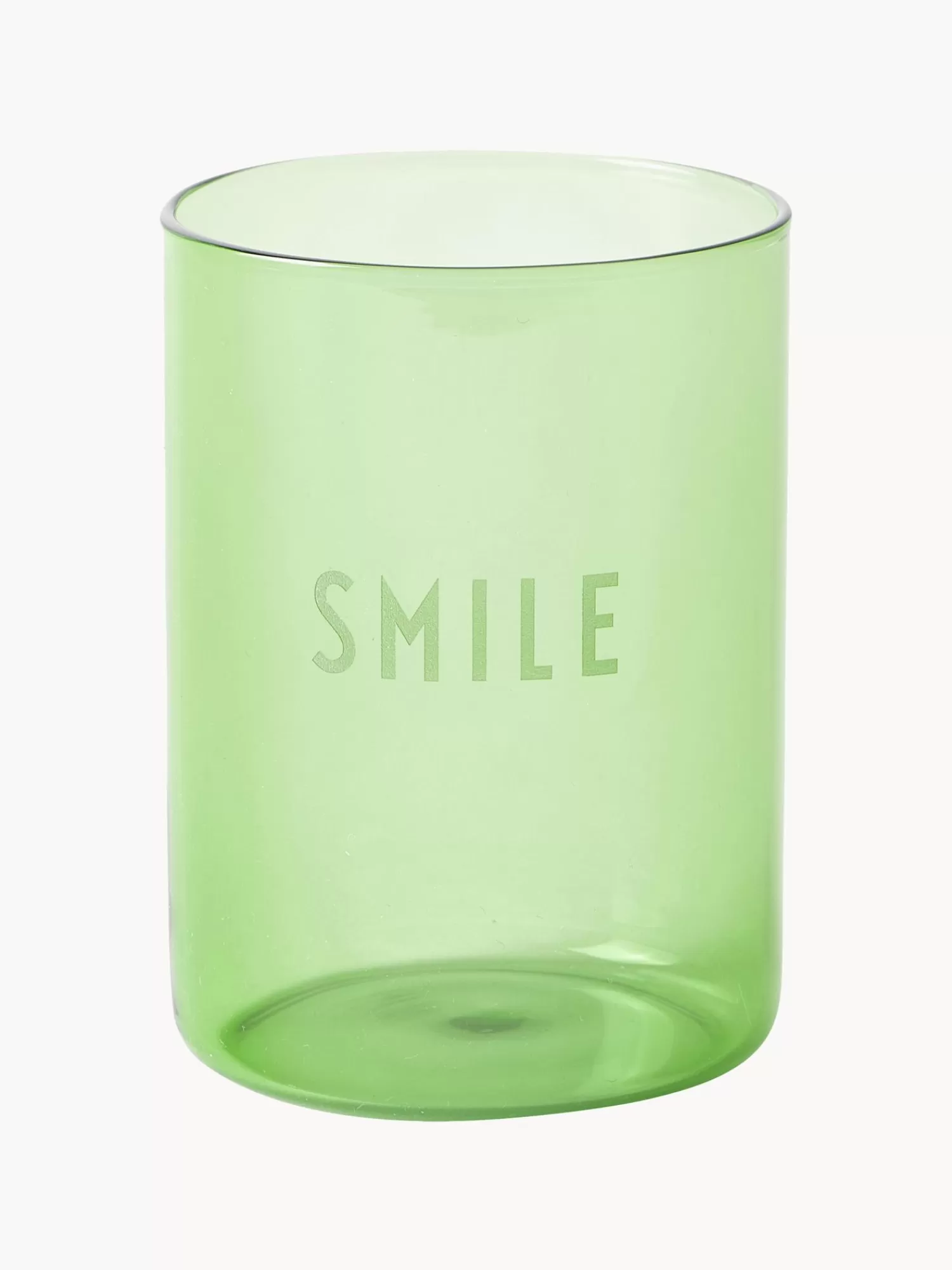 Design Letters Waterglazen>Designer Waterglas Favourite Smile Met Opschrift