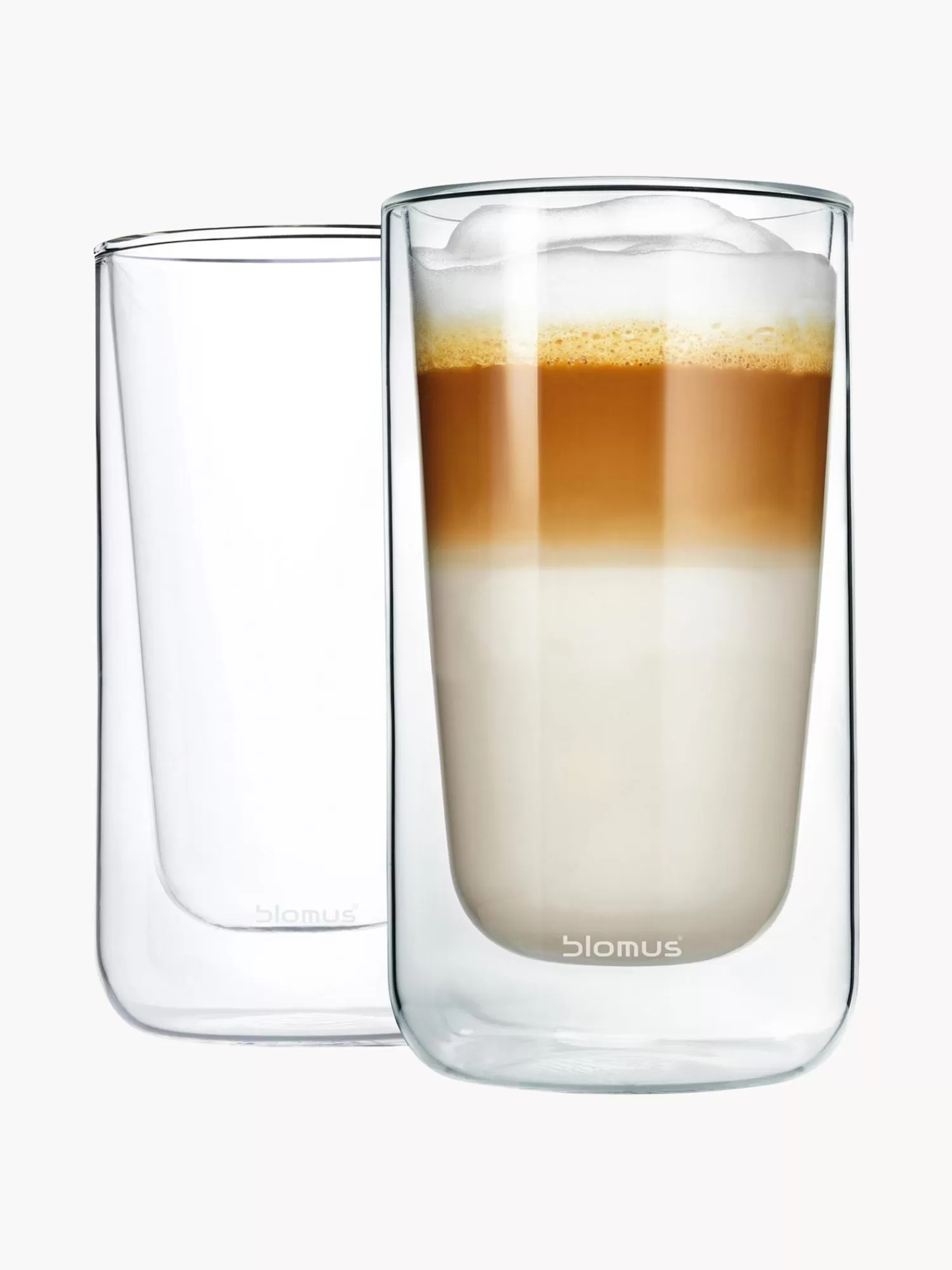 Blomus Kopjes & Mokken>Dubbelwandige Koffieglazen Nero, 2 Stuks