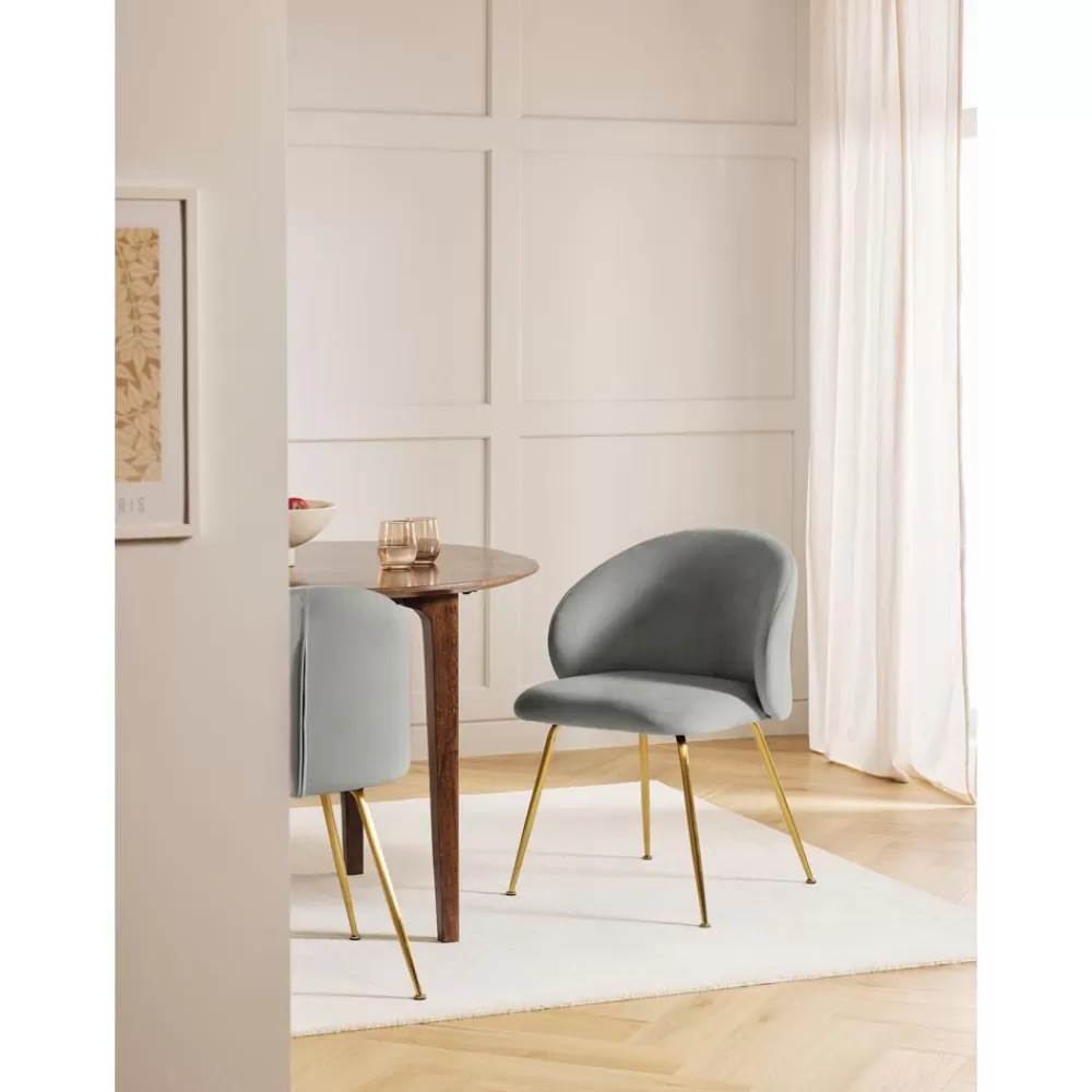 * Fluwelen Stoelen Luisa, 2 Stuks- Eetkamerstoelen