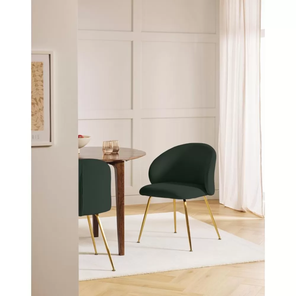 * Fluwelen Stoelen Luisa, 2 Stuks- Eetkamerstoelen