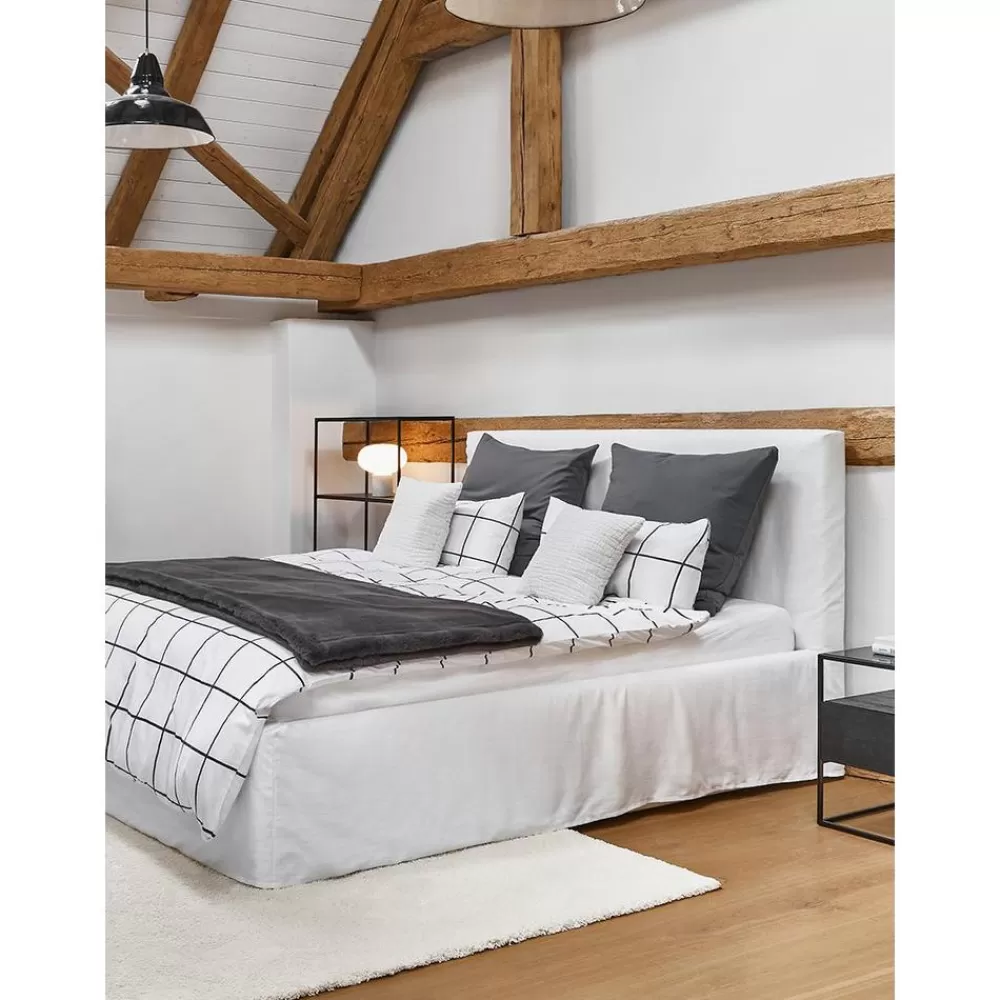 * Gestoffeerd Bed Feather Met Opbergruimte- Bedden