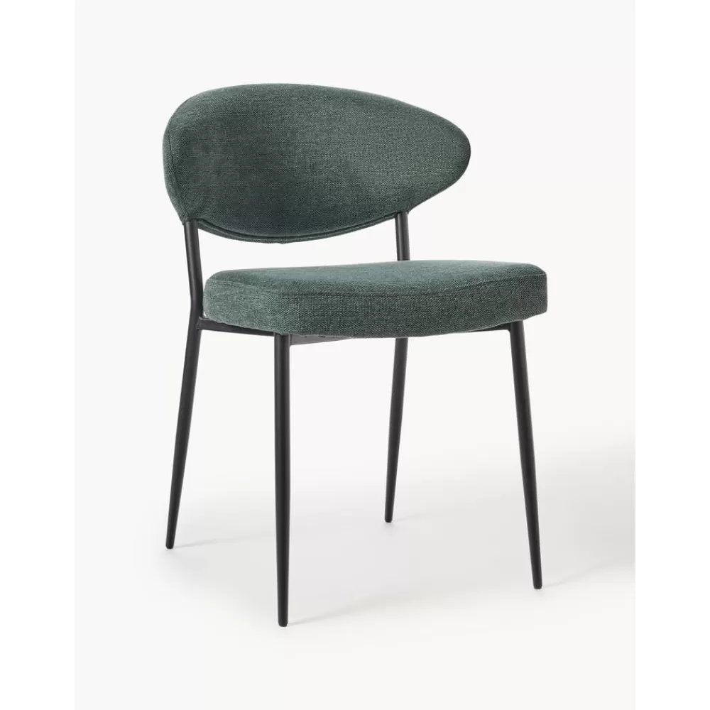 * Gestoffeerde Stoelen Adele, 2 Stuks- Eetkamerstoelen