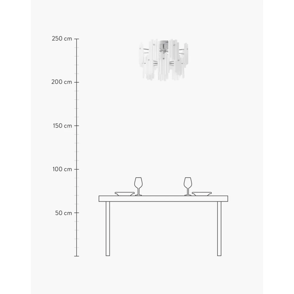 * Grote Led Plafondlamp Alenia- Kroonluchters