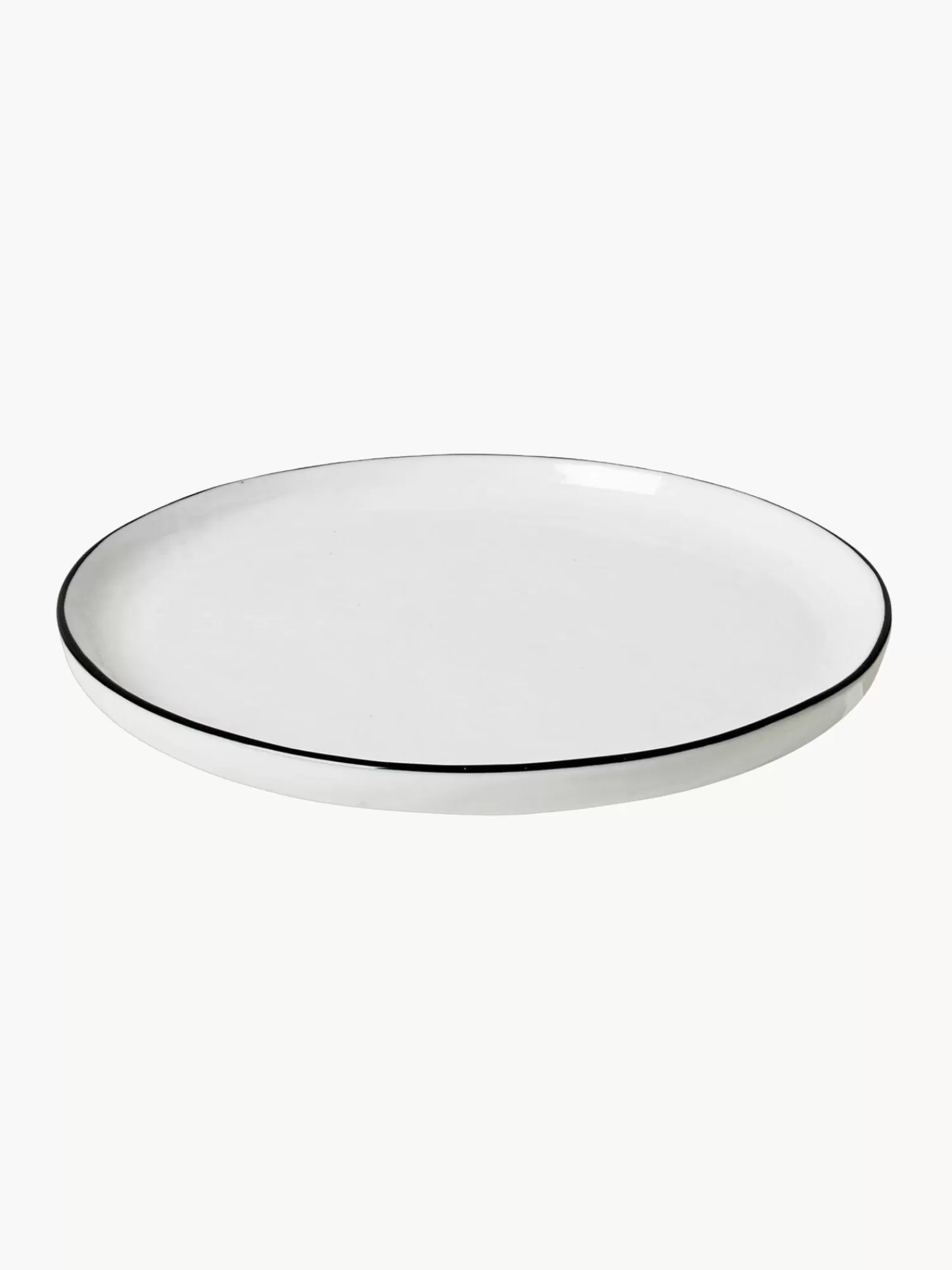 Broste Copenhagen Servies Collecties>Handgemaakt Dessertbord Salt Van Porselein, 4 Stuks