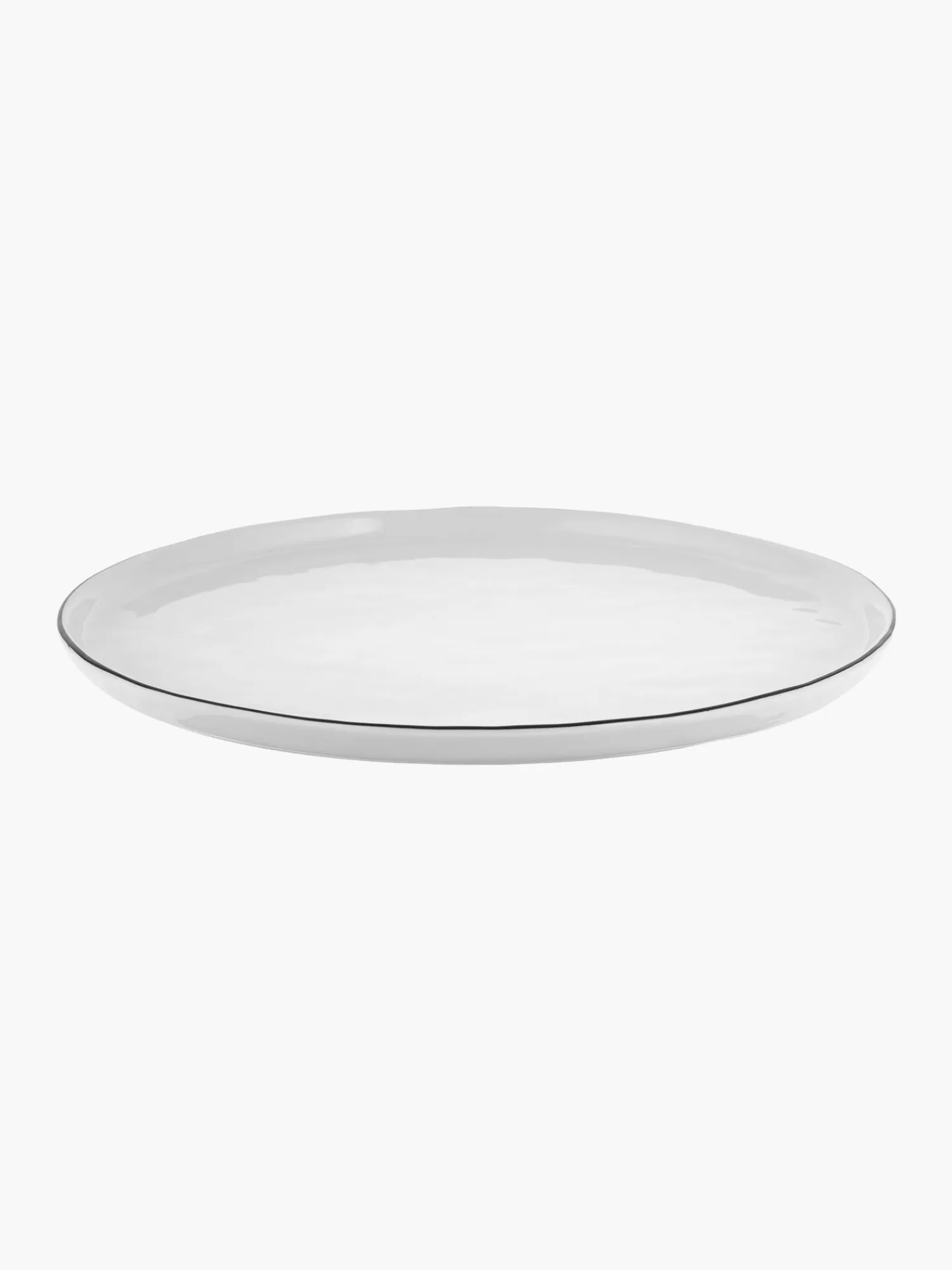 Broste Copenhagen Servies Collecties>Handgemaakt Dinerbord Salt Van Porselein, 4 Stuks