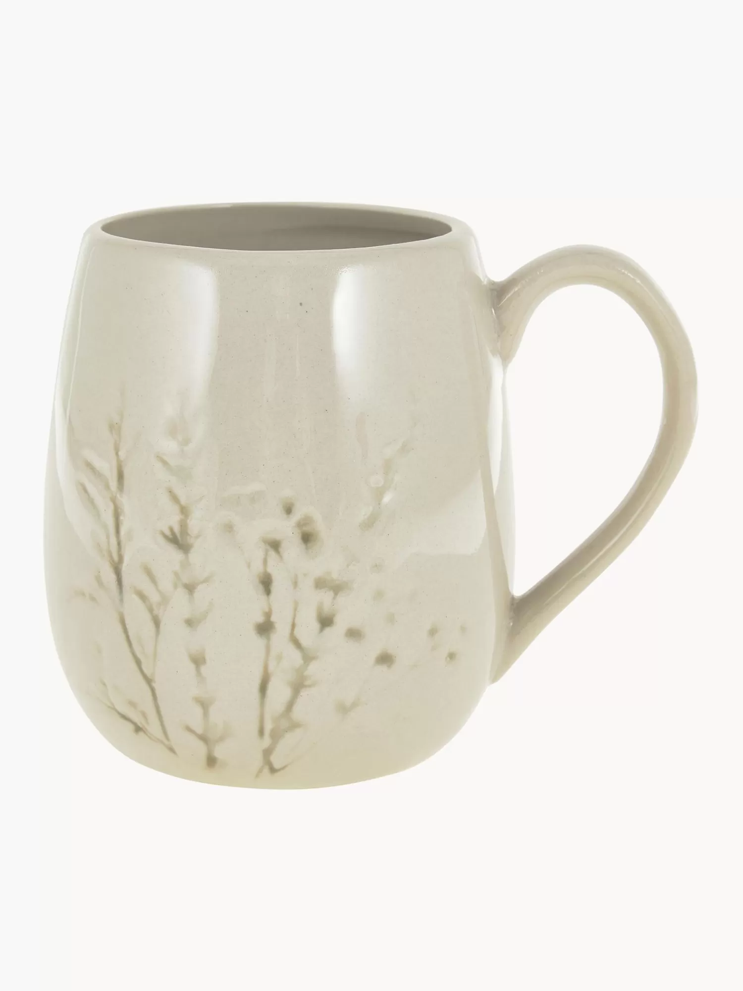 Bloomingville Servies Collecties>Handgemaakt Kopje Bea Met Gras Motief