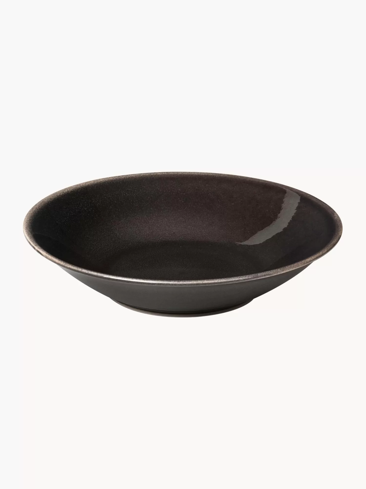 Broste Copenhagen Servies Collecties>Handgemaakt Soepbord Nordic Coal, 4 Stuks