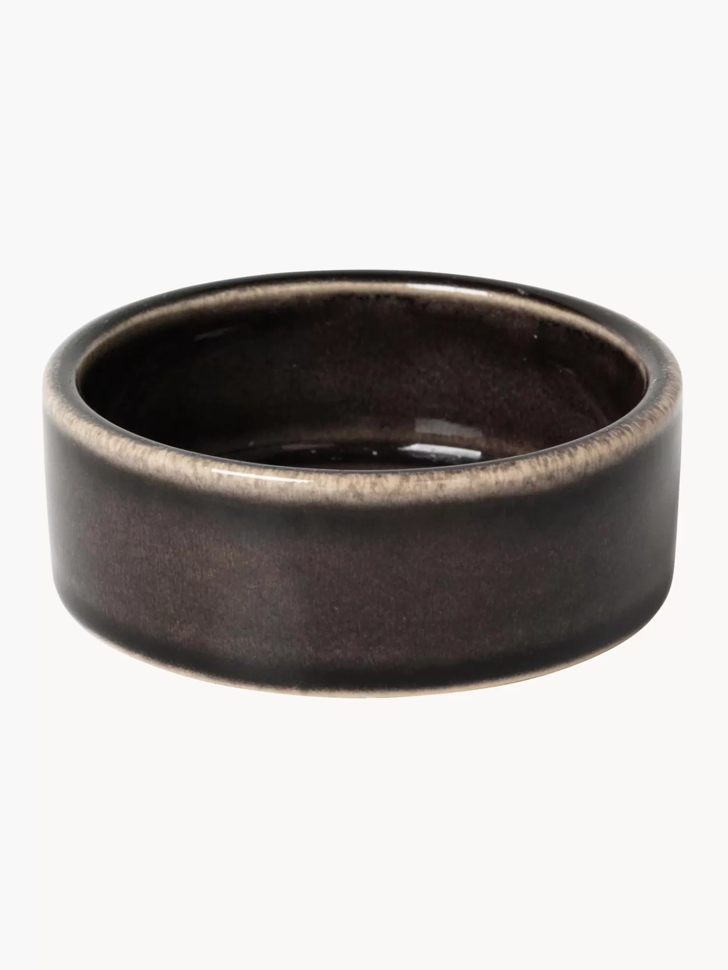 Broste Copenhagen Servies Collecties>Handgemaakte Dipschalen Nordic Coal, 4 Stuks