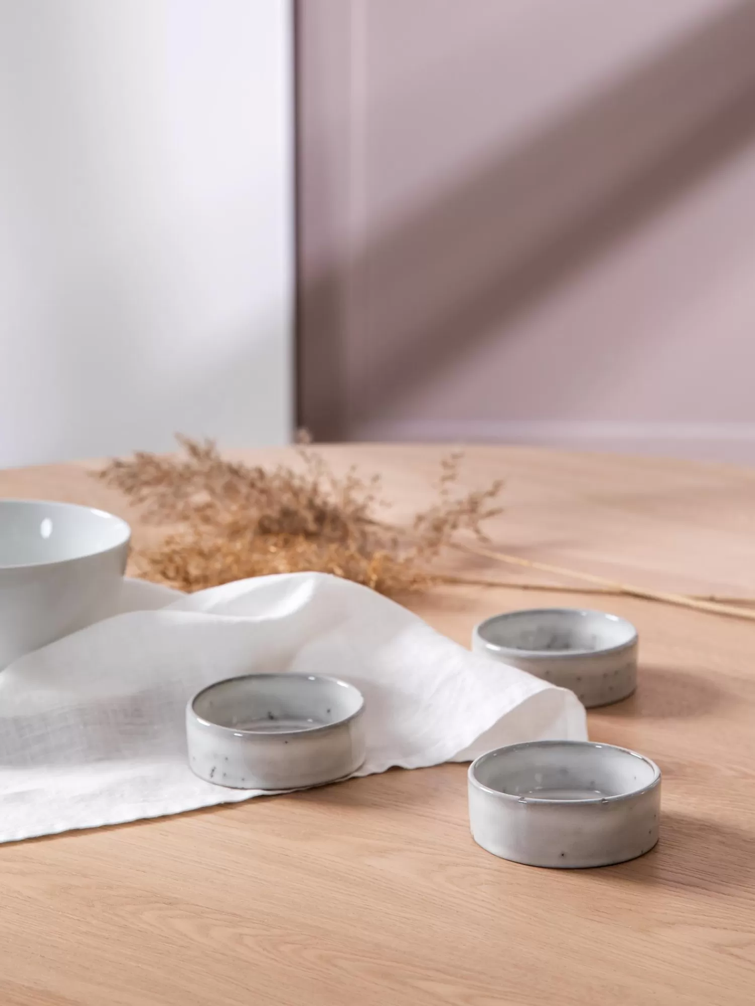 Broste Copenhagen Servies Collecties>Handgemaakte Dipschalen Nordic Sand, 4 Stuks