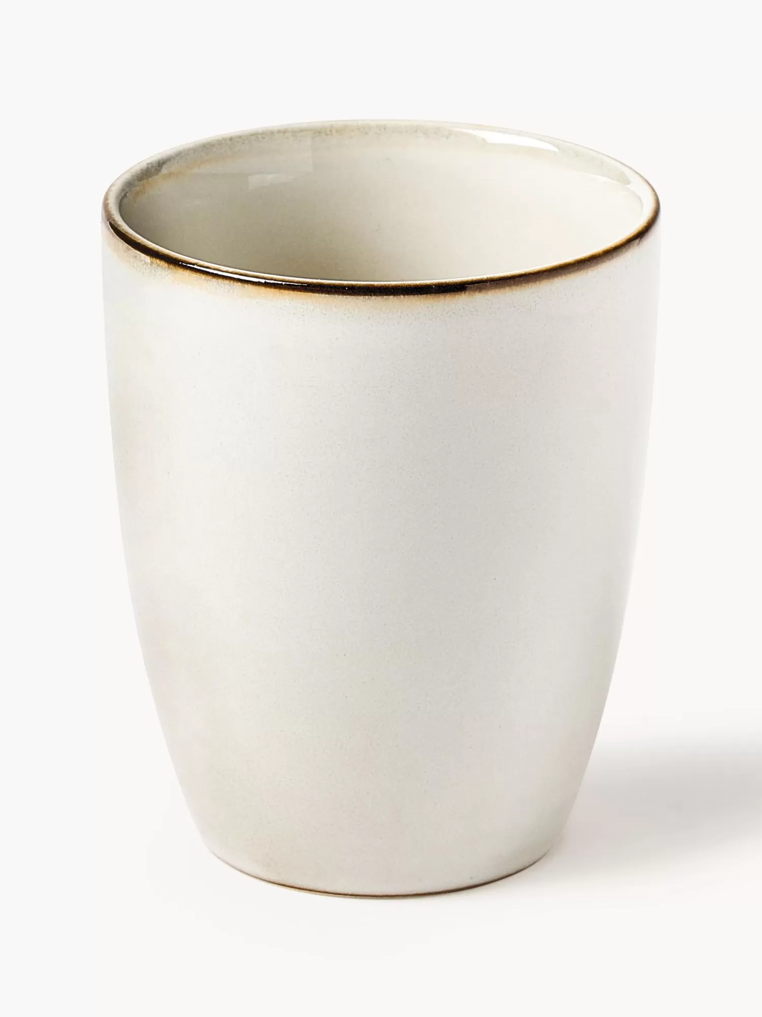 * Servies Collecties>Handgemaakte Keramische Bekers Thalia In Beige, 2 Stuks