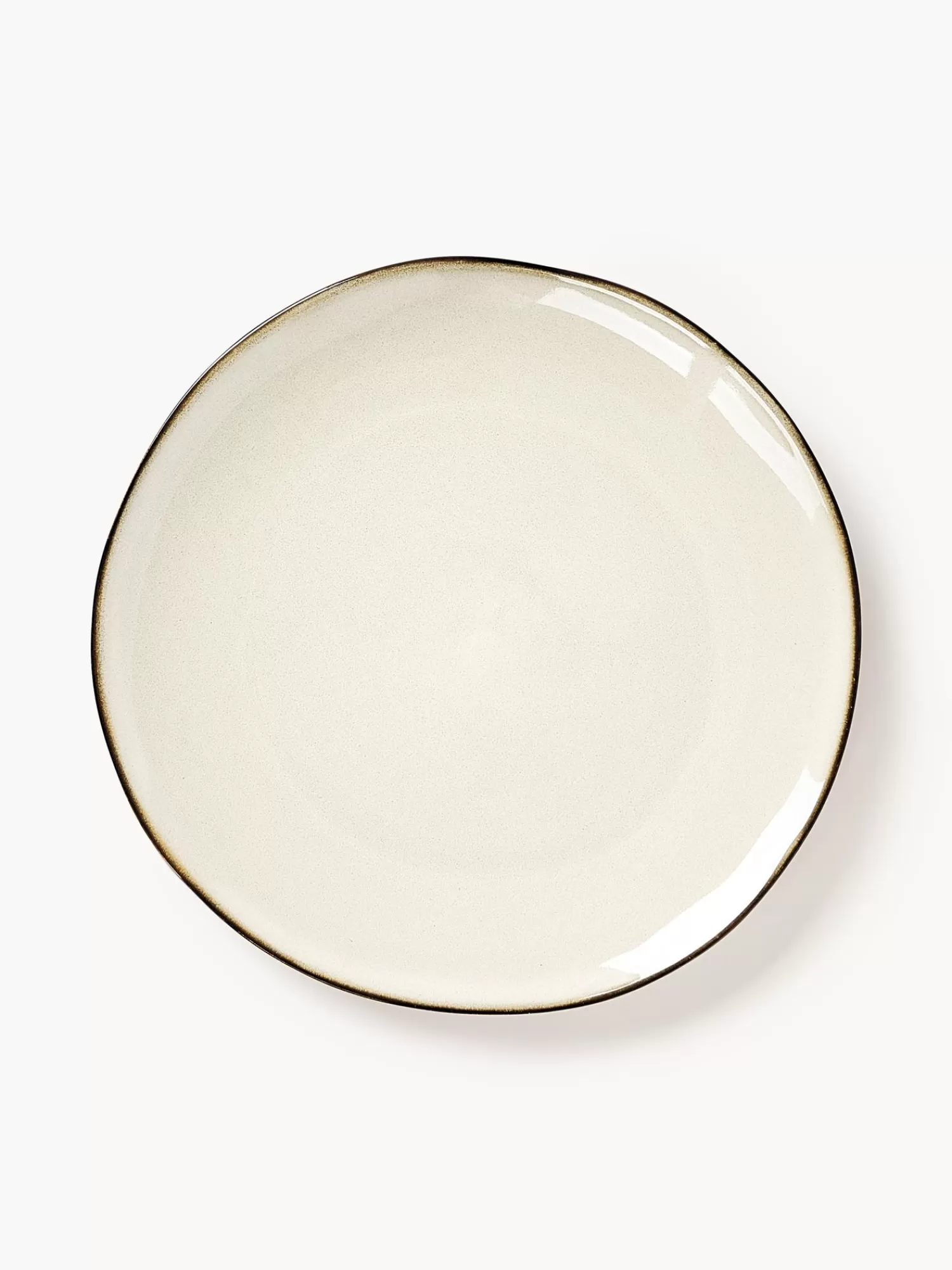 * Servies Collecties>Handgemaakte Keramische Ontbijtborden Thalia In Beige, 2 Stuks