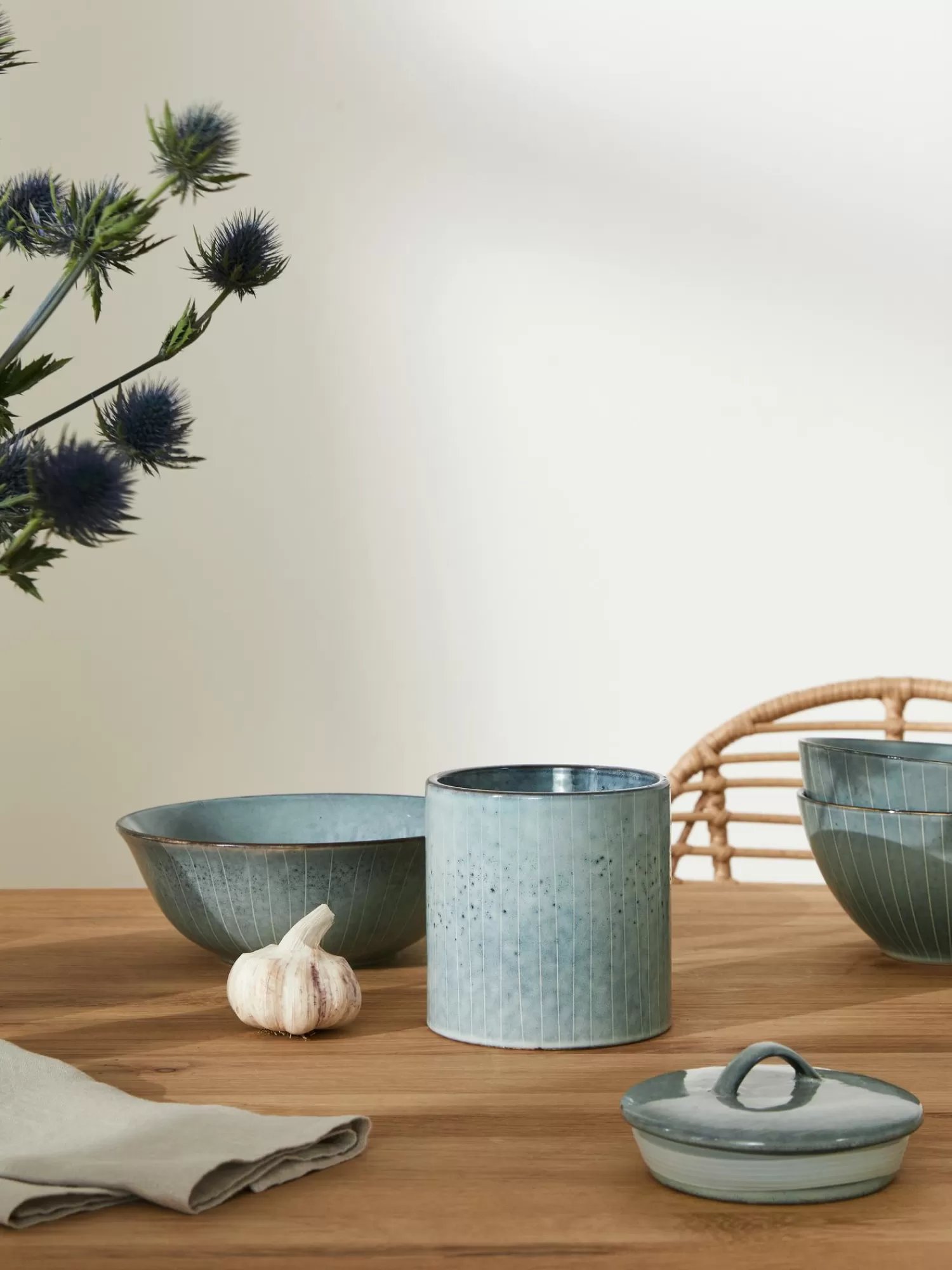 Broste Copenhagen Servies Collecties>Handgemaakte Opbergpot Nordic Sea