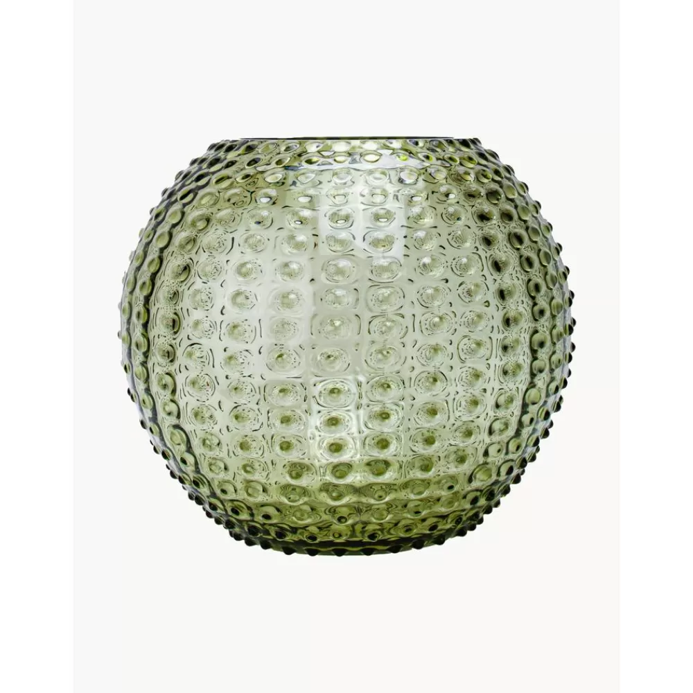 Anna von Lipa Handgemaakte Vaas Hobnail Globe Met Relief- Vazen