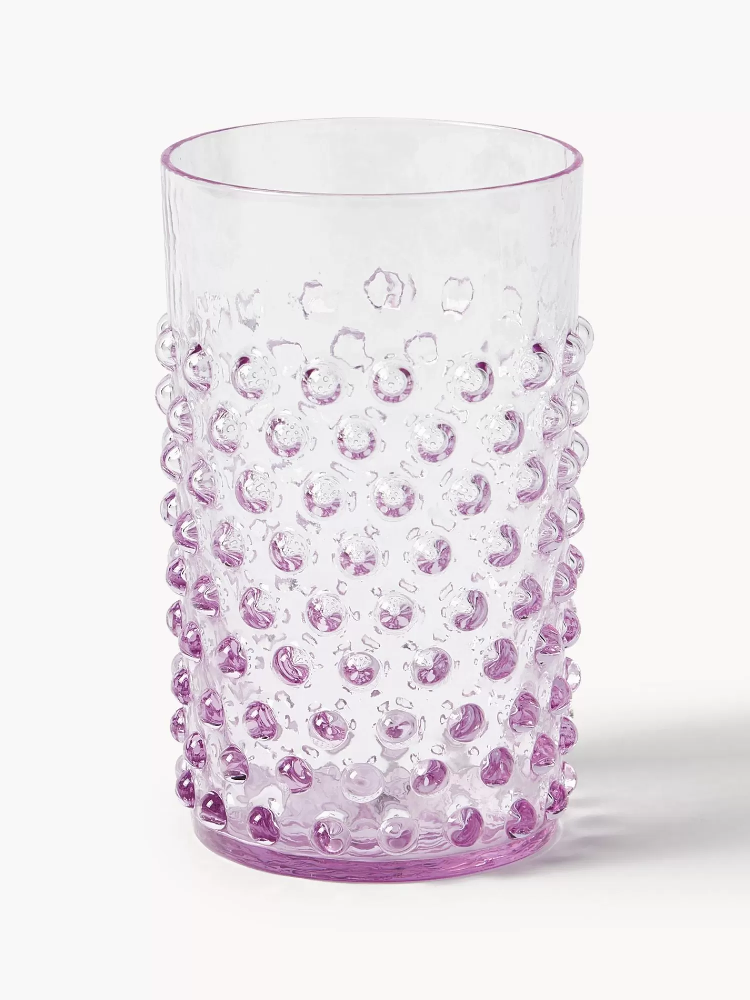 Anna von Lipa Waterglazen>Handgemaakte Waterglazen Hobnail Met Relief, 6 Stuks