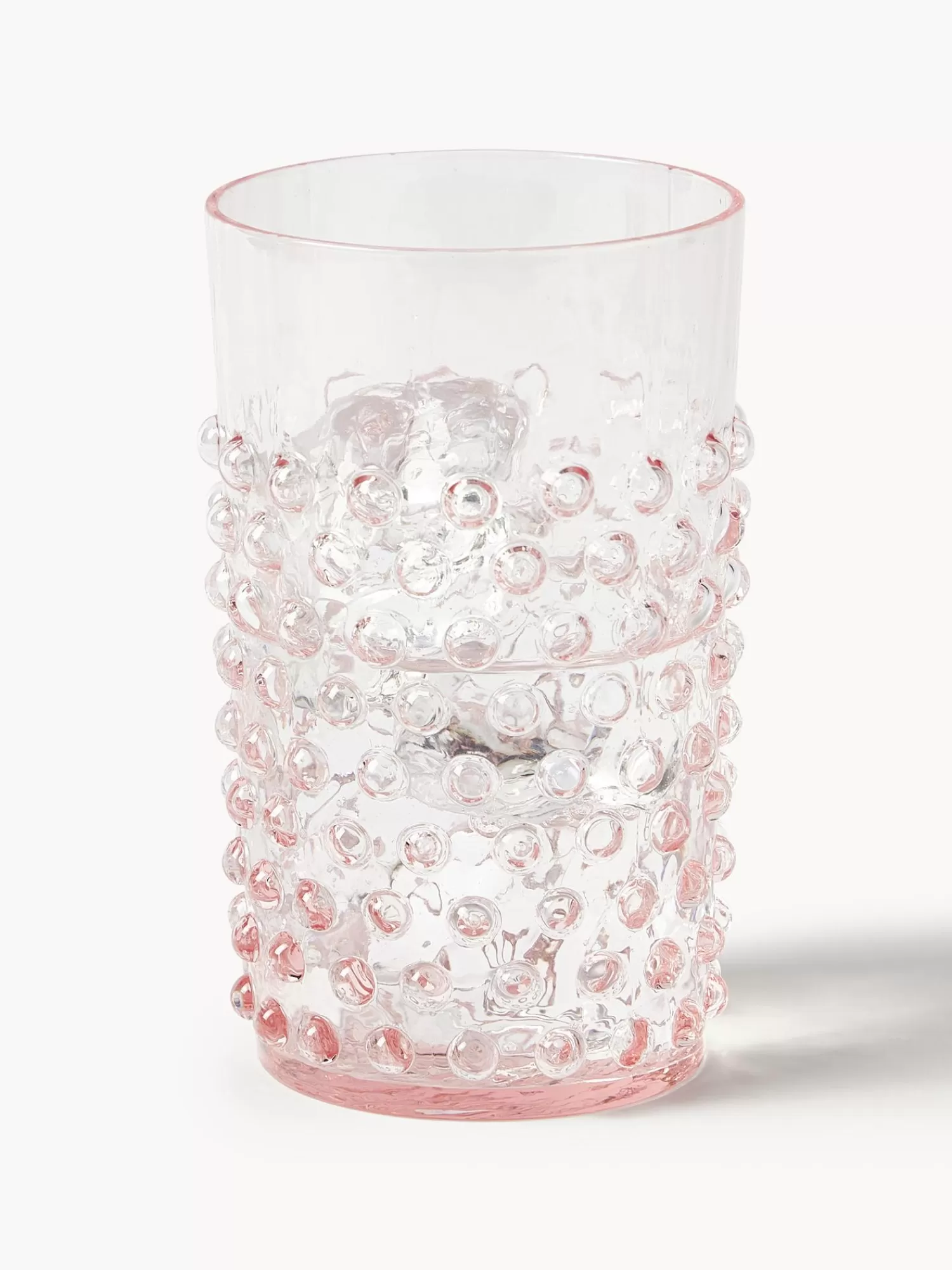 Anna von Lipa Waterglazen>Handgemaakte Waterglazen Hobnail Met Relief, 6 Stuks