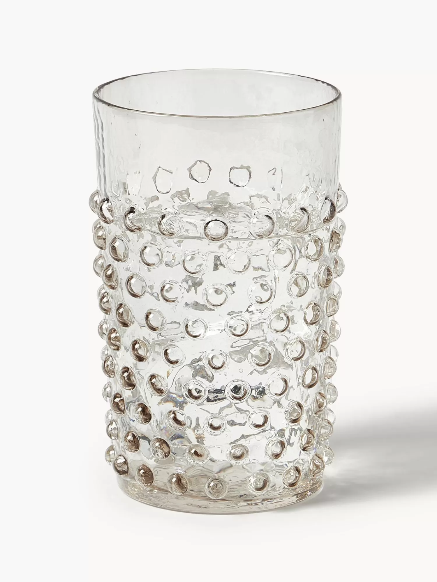 Anna von Lipa Waterglazen>Handgemaakte Waterglazen Hobnail Met Relief, 6 Stuks