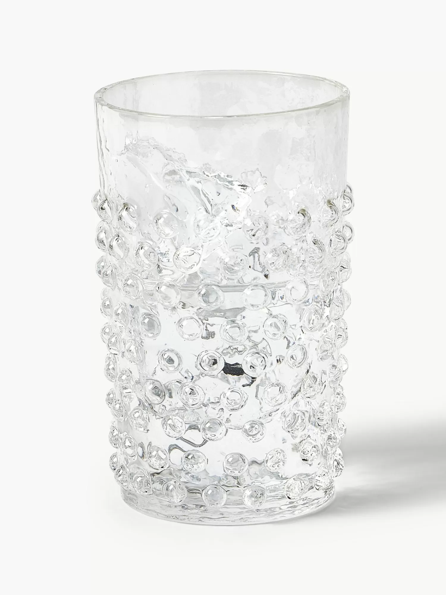 Anna von Lipa Waterglazen>Handgemaakte Waterglazen Hobnail Met Relief, 6 Stuks