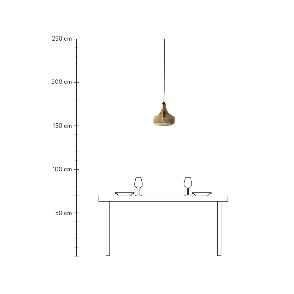 Bloomingville Kleine Hanglamp Yuser Van Gekleurd Glas- Hanglampen