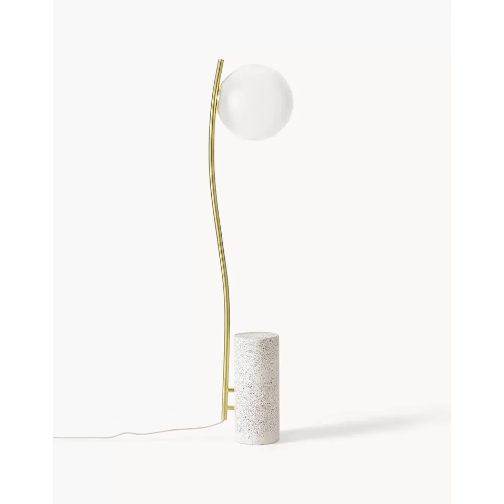 * Kleine Vloerlamp Cora Met Terrazzo Voet- Staande Lampen