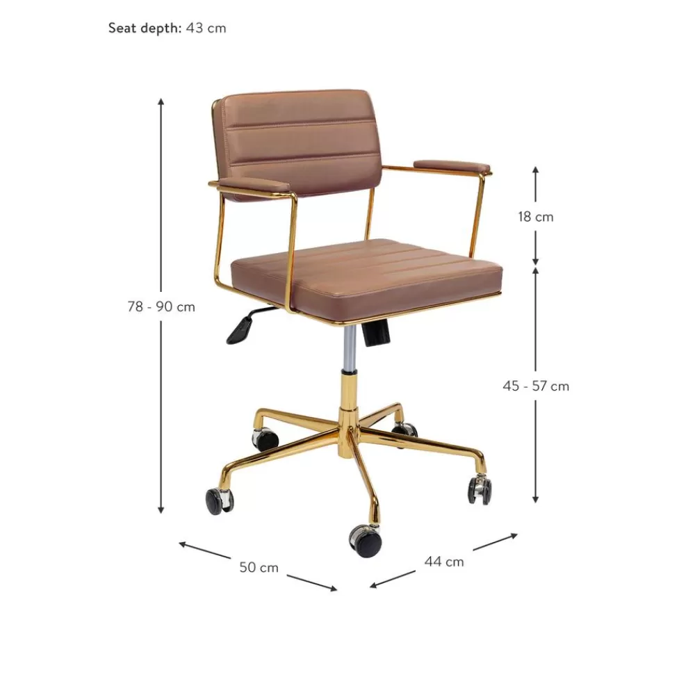 Kare Design Kunstleren Bureaustoel Dottore- Bureaustoelen