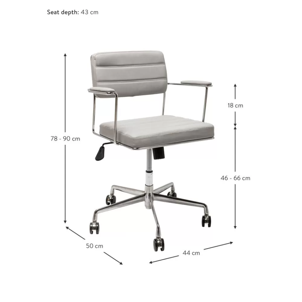 Kare Design Kunstleren Bureaustoel Dottore- Bureaustoelen