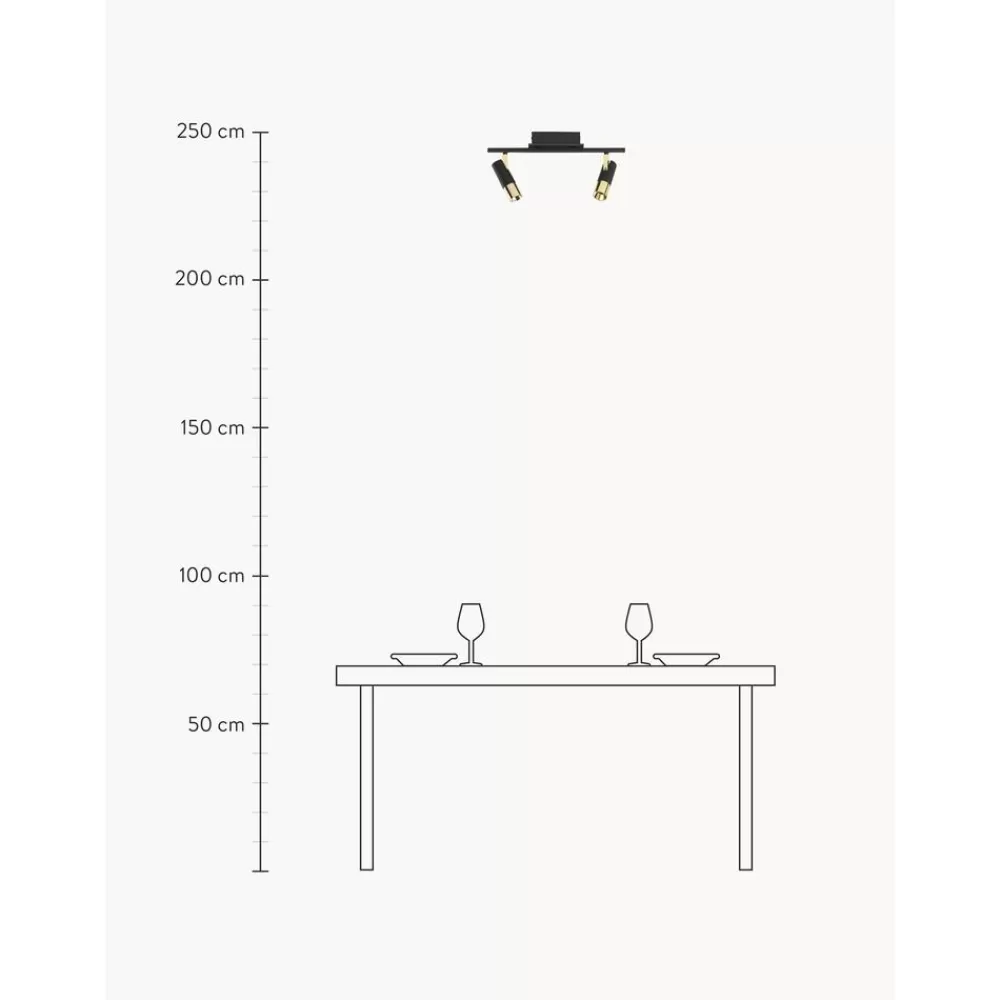 * Led Plafondspot Bobby-Goudkleurig- Spots