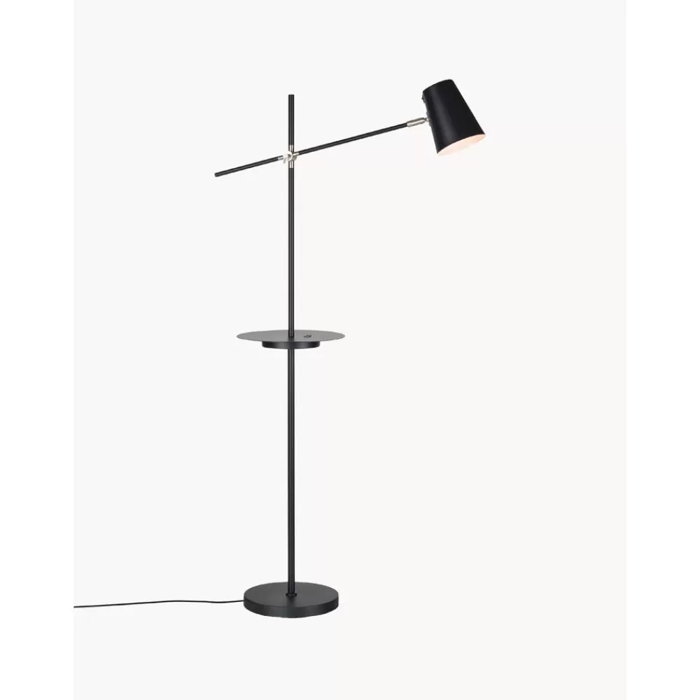 Markslöjd Leeslamp Linear Met Plank En Oplader- Staande Lampen