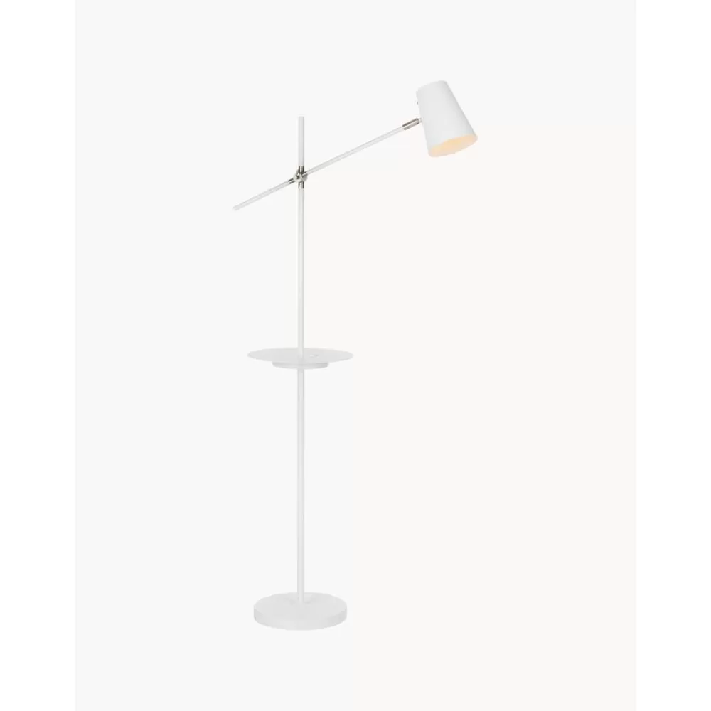 Markslöjd Leeslamp Linear Met Plank En Oplader- Staande Lampen