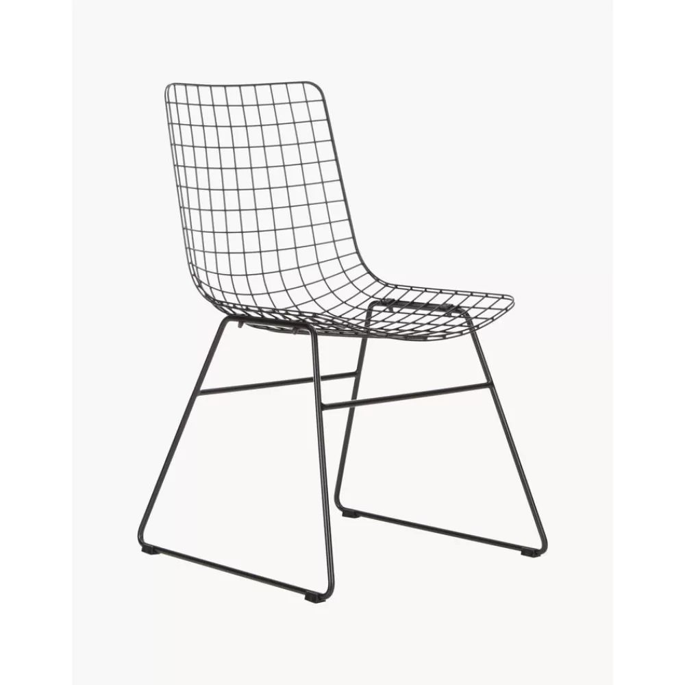 HKliving Metalen Stoel Wire- Eetkamerstoelen