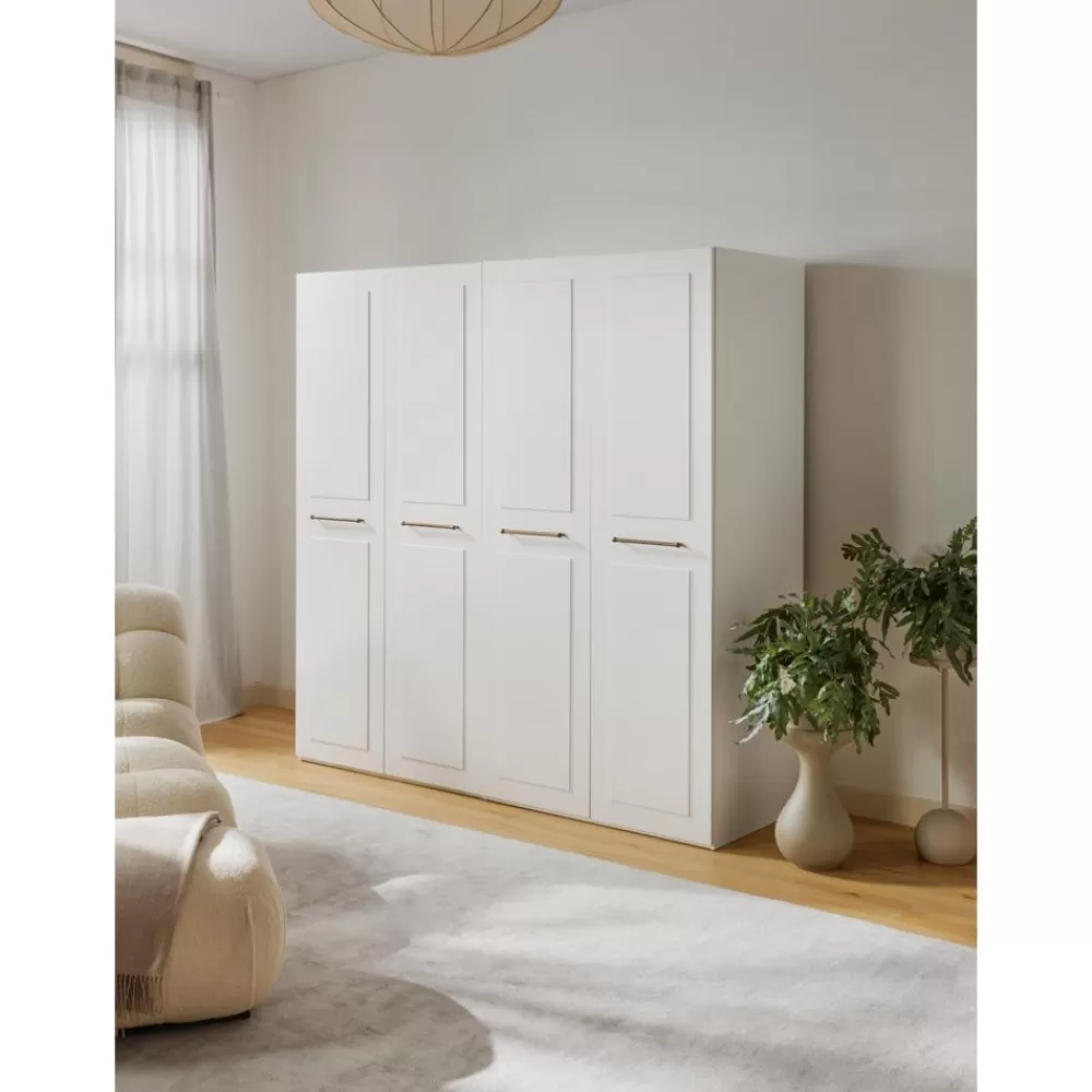 * Modulaire Draaideurkast Charlotte, 200 Cm Breed, Diverse Varianten- Kledingkasten