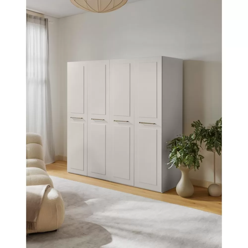 * Modulaire Draaideurkast Charlotte, 200 Cm Breed, Diverse Varianten- Kledingkasten