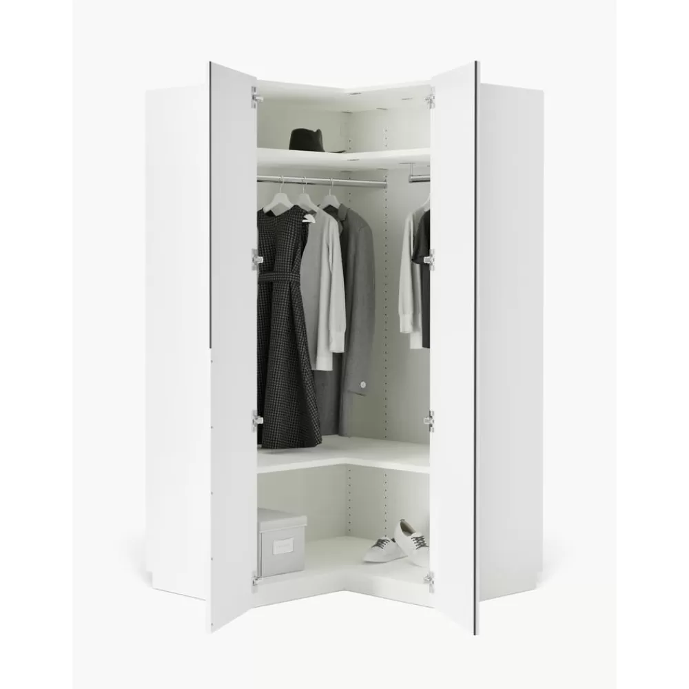 * Modulaire Hoekkast Leon, 115 Cm Breed, Diverse Varianten- Kledingkasten