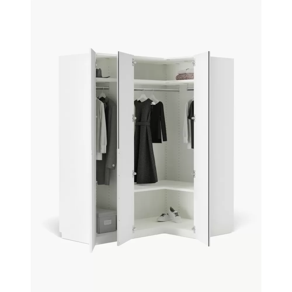 * Modulaire Hoekkast Leon, 165 Cm Breed, Diverse Varianten- Kledingkasten