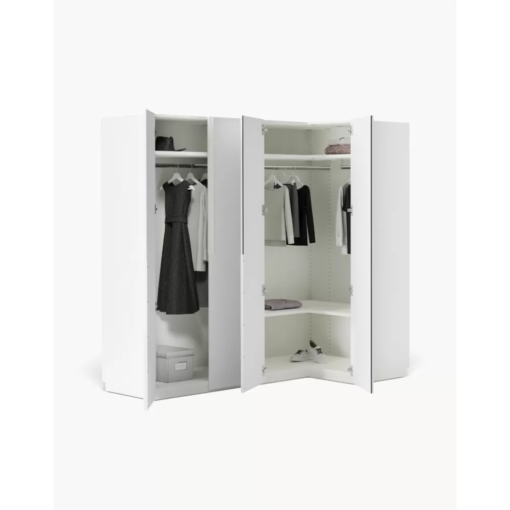 * Modulaire Hoekkast Leon, 215 Cm Breed, Diverse Varianten- Kledingkasten