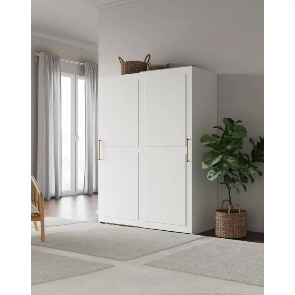 * Modulaire Schuifdeurkast Charlotte, 150 Cm Breed, Diverse Varianten- Kledingkasten