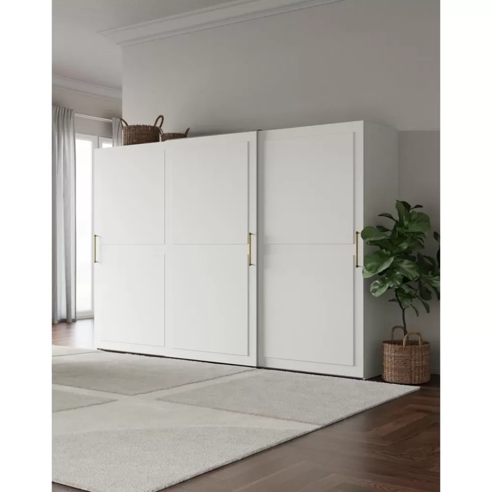 * Modulaire Schuifdeurkast Charlotte, 300 Cm Breed, Diverse Varianten- Kledingkasten