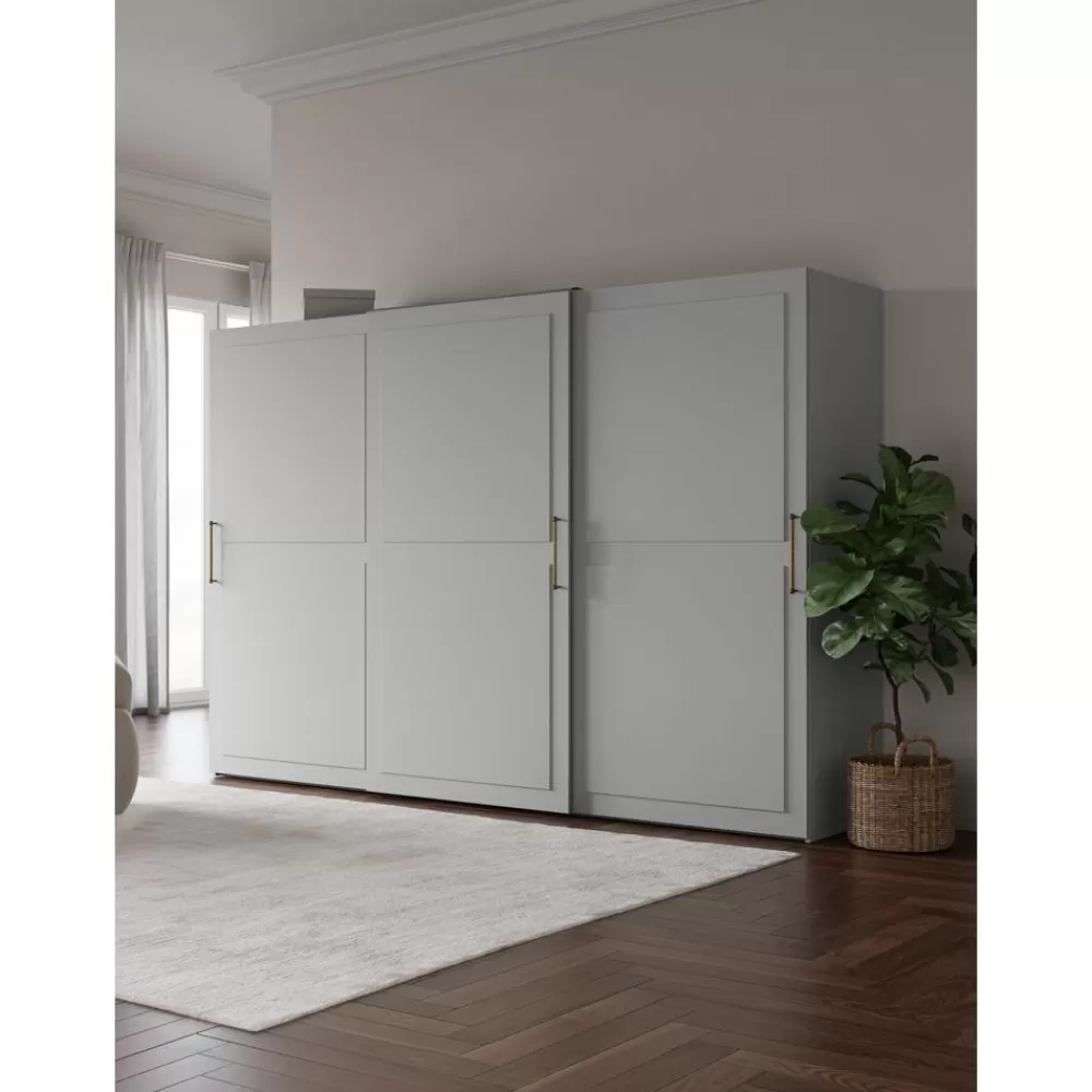 * Modulaire Schuifdeurkast Charlotte, 300 Cm Breed, Diverse Varianten- Kledingkasten