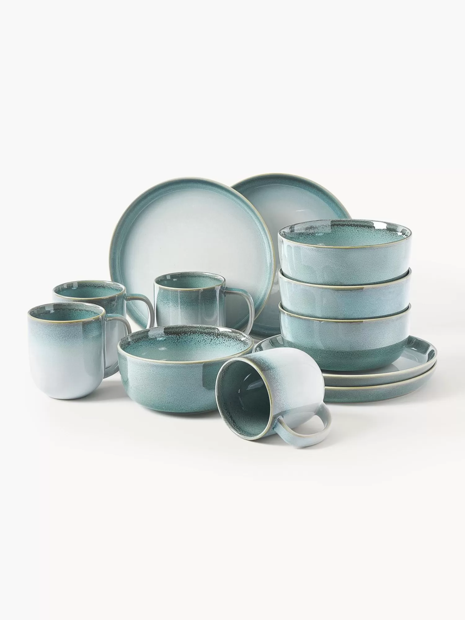 * Servies Collecties>Ontbijtset Havana, Set Van 12